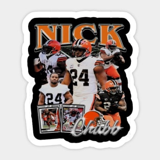 Nick Chubb Vintage Bootleg Sticker